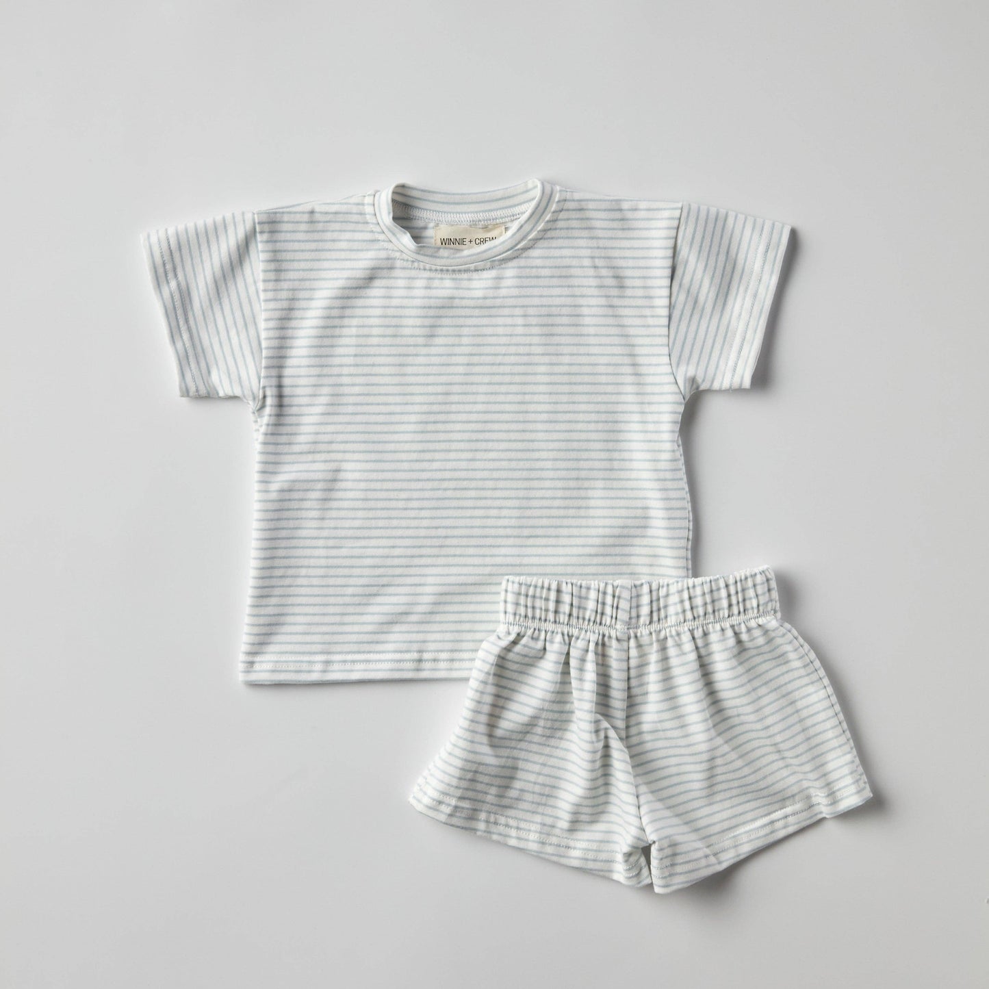 Lou Cotton Set in Blue Stripes